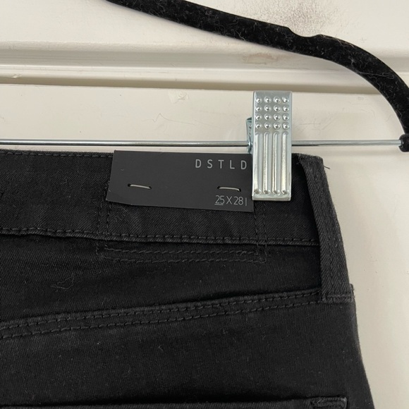 DSTLD Mid-rise Destroyed Denim Skinny Jean Black - 25x28 - Picture 6 of 8